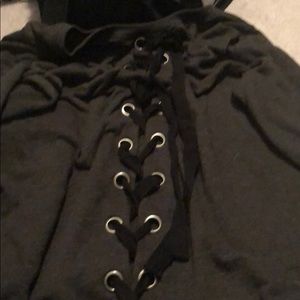 Torrid lace up back sweatshirt